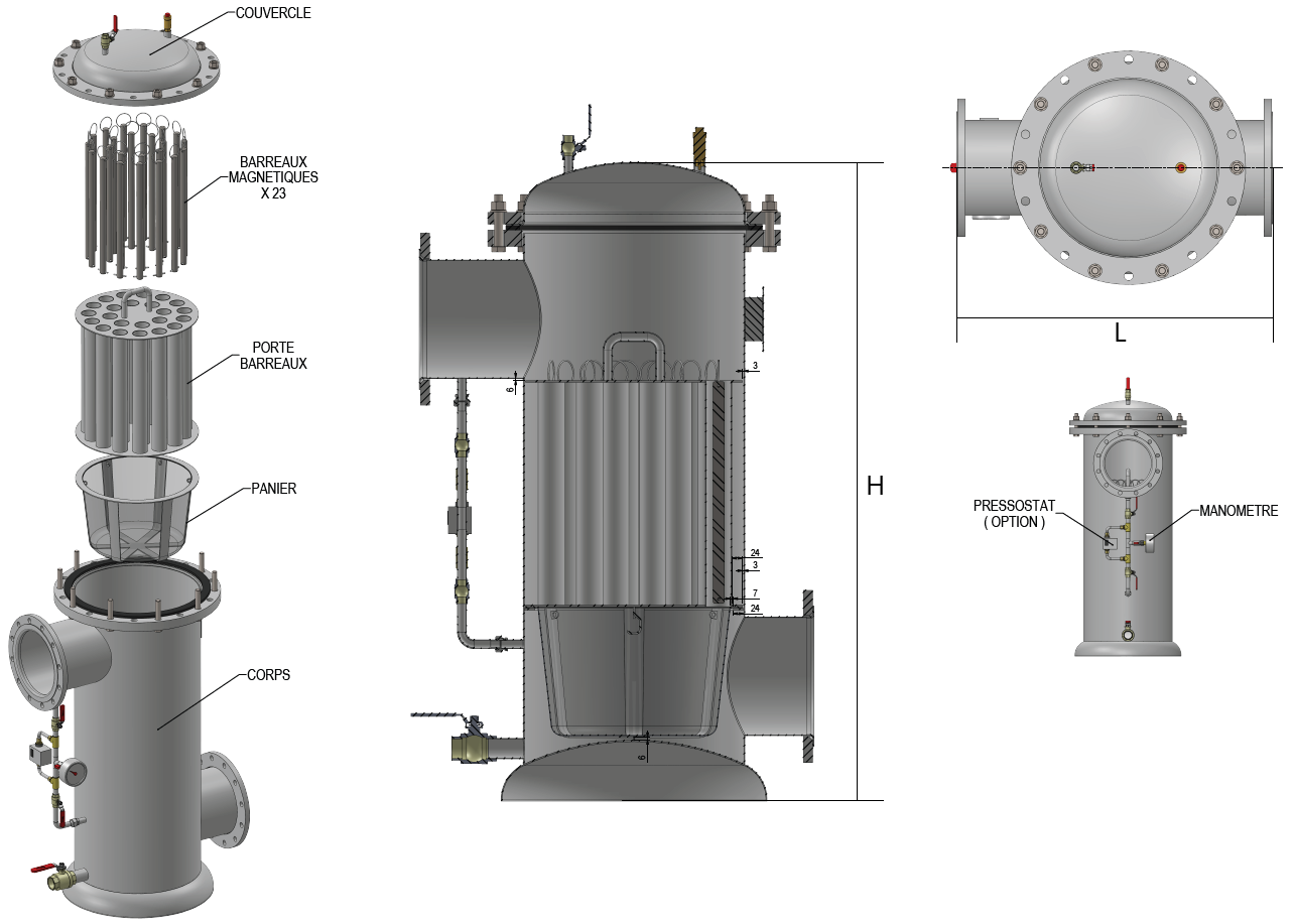 Filtre magnétiques Egeria